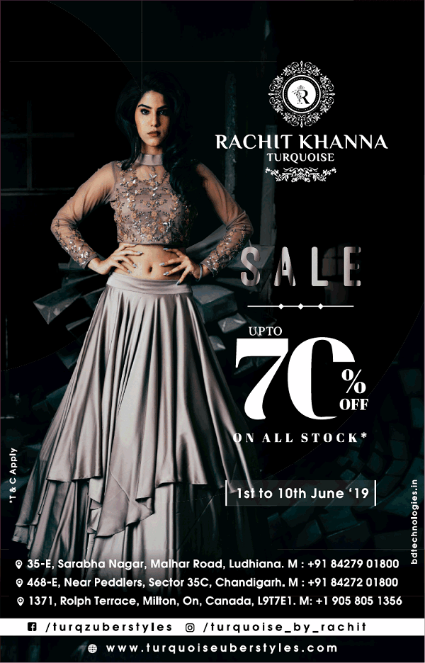 Turquoise by Rachit Khanna Chandigarh Clothing Stores Sales Offers