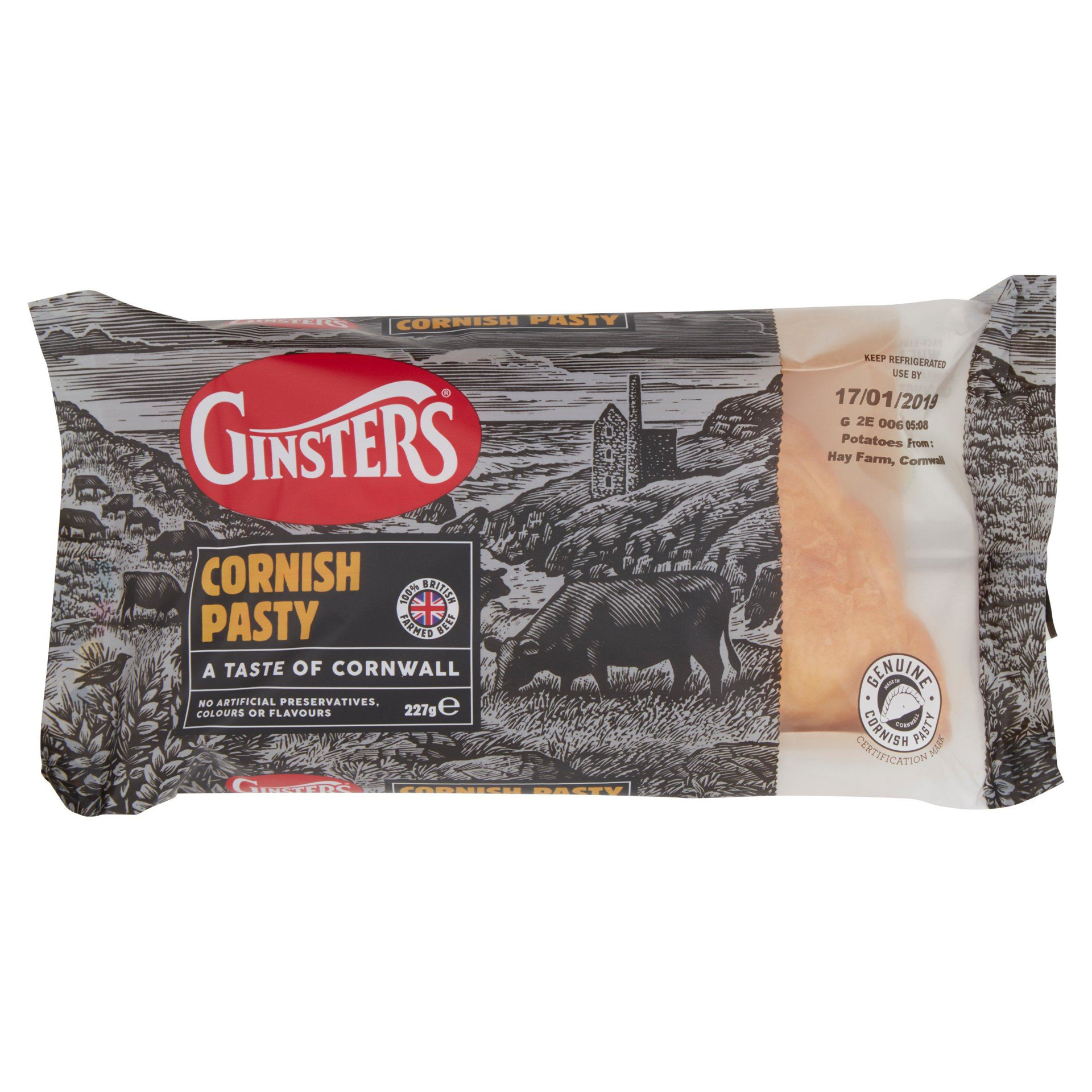 Ginsters Cornish Pasty 227g Channel Islands Cooperative Society
