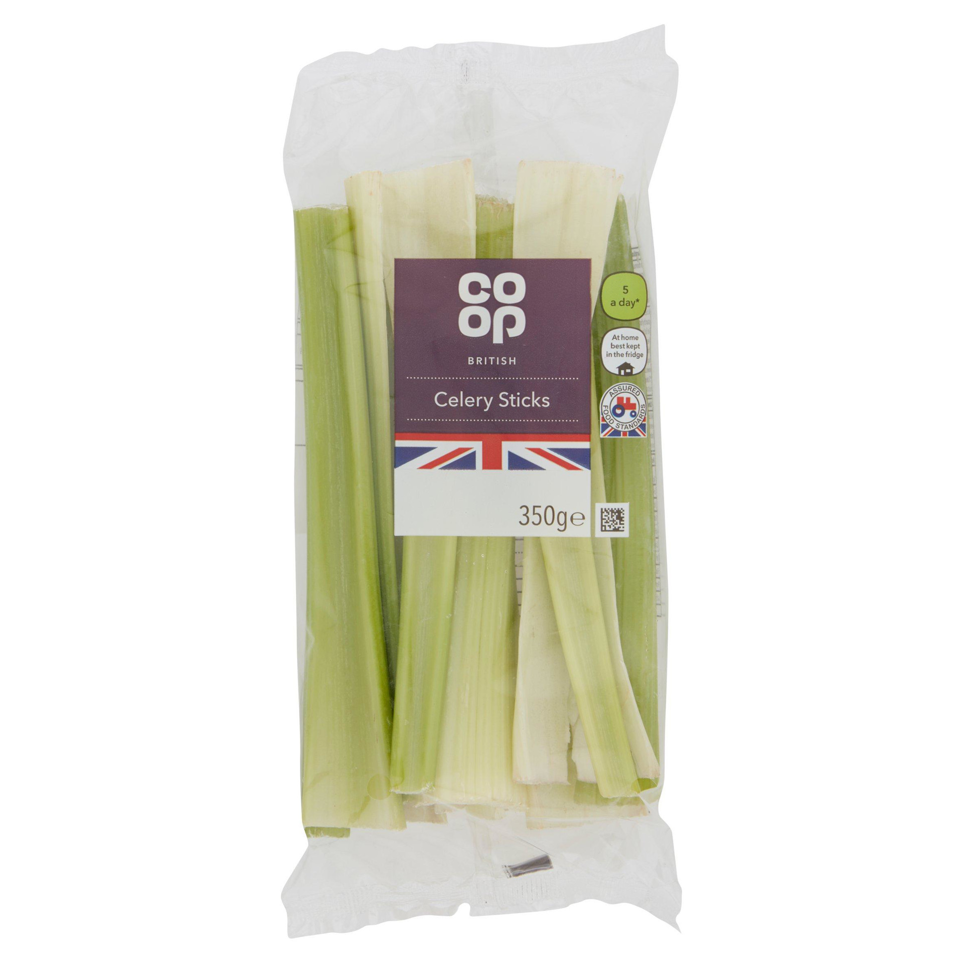 Coop British Celery Sticks 350g Guernsey Online Groceries Channel