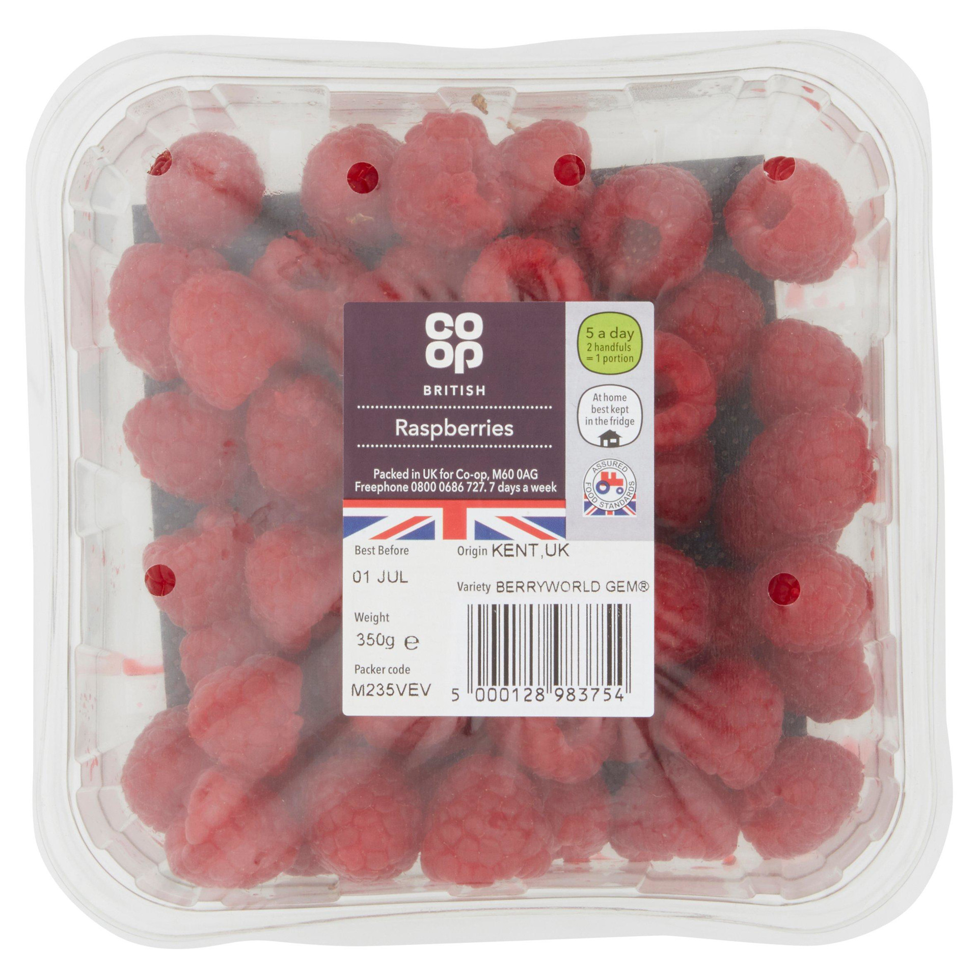 Coop Hand Picked Raspberries Guernsey Online Groceries Channel