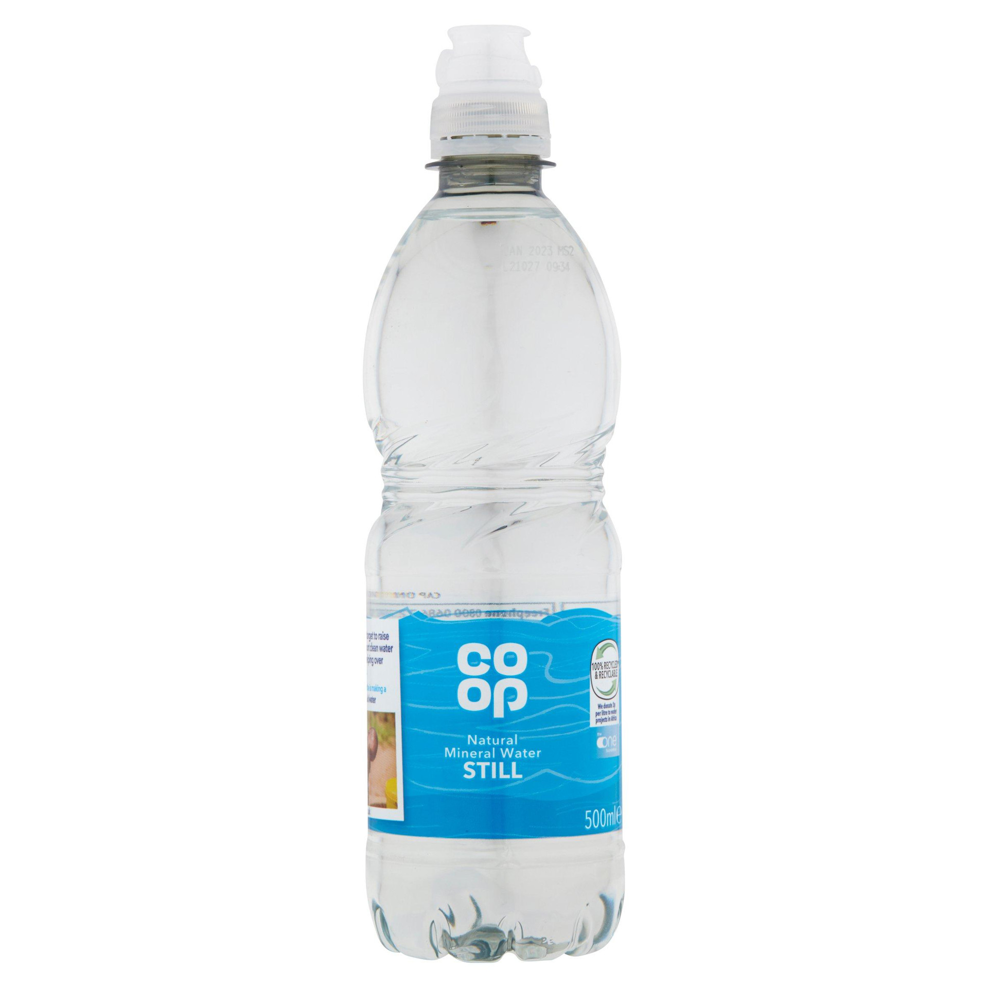 Co Op Still Natural Mineral Water 500ml Channel Islands Cooperative