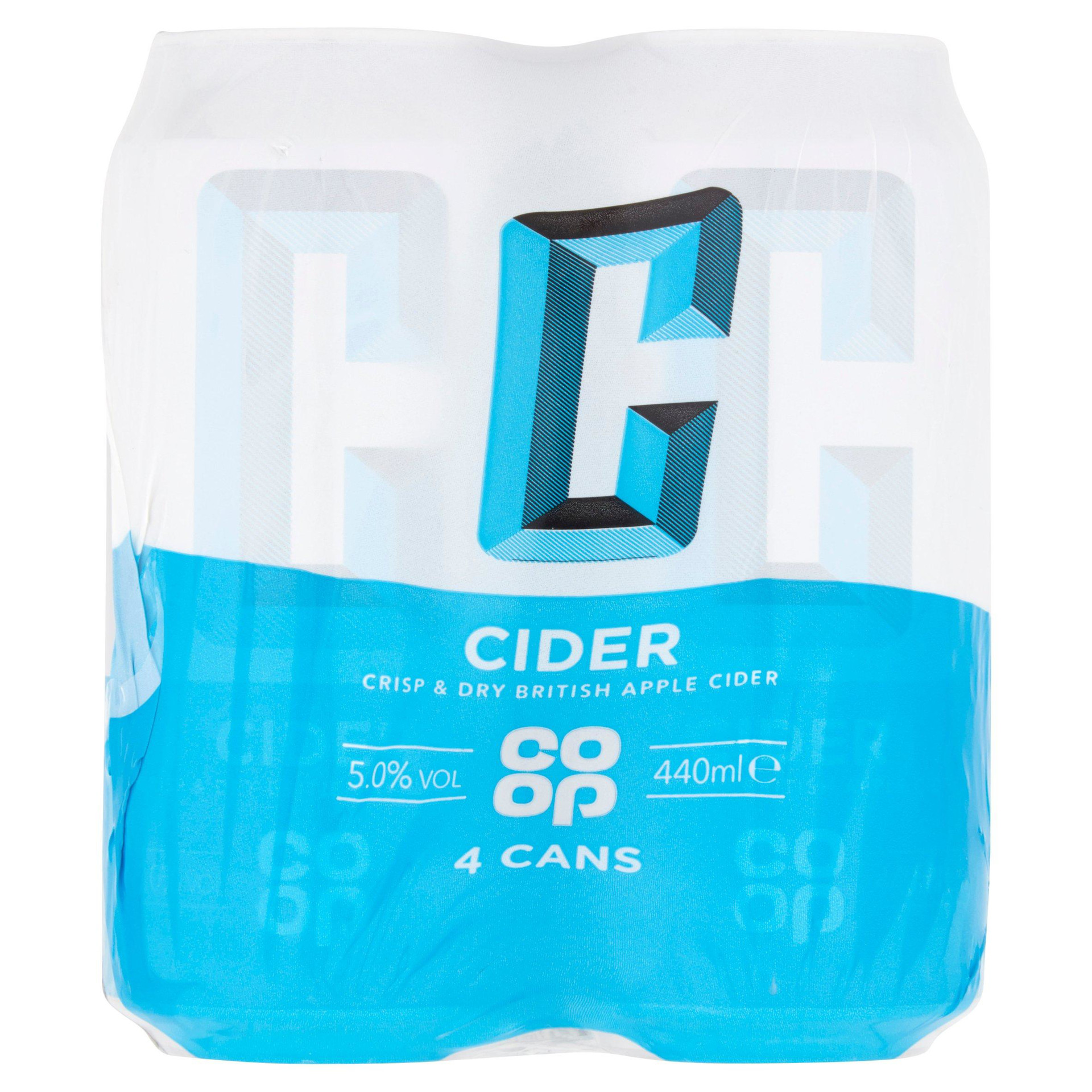 Coop Cider 4 x 440ml Guernsey Online Groceries Channel Islands Cooperative Society