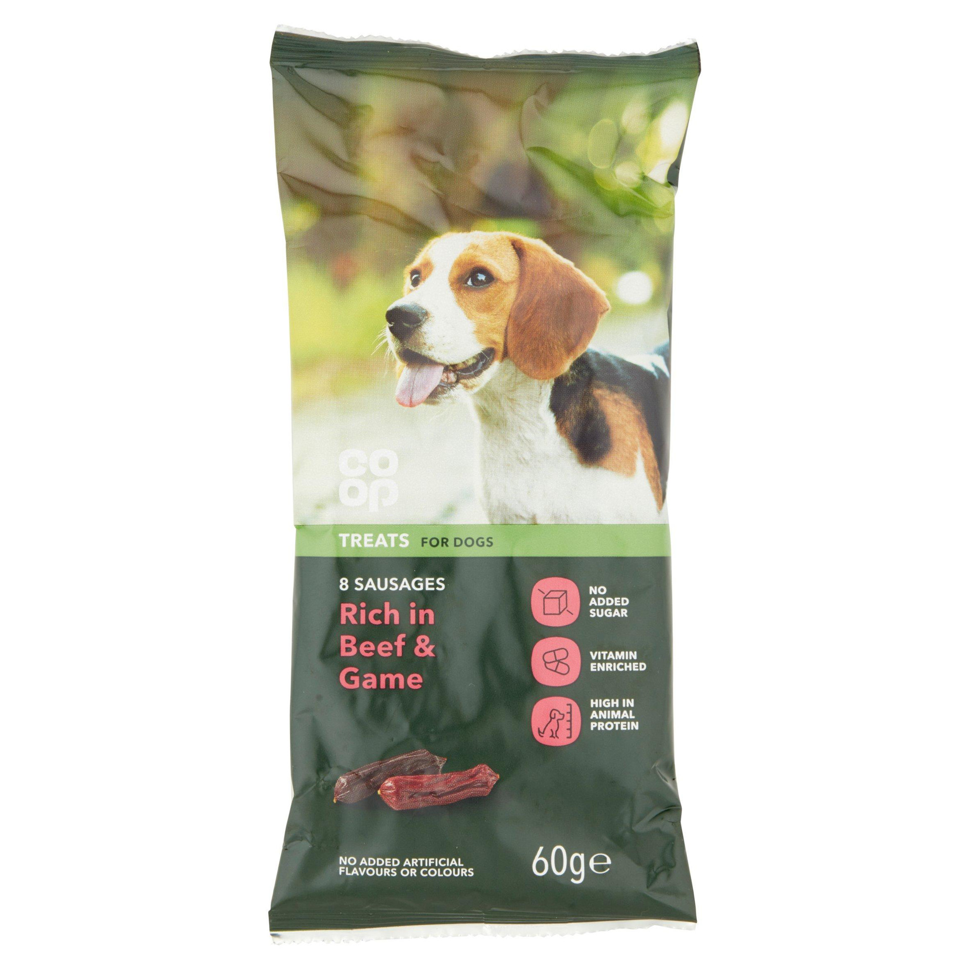Co Op Pet Treats for Dogs 8 Deli Sausages 60g Channel Islands Co