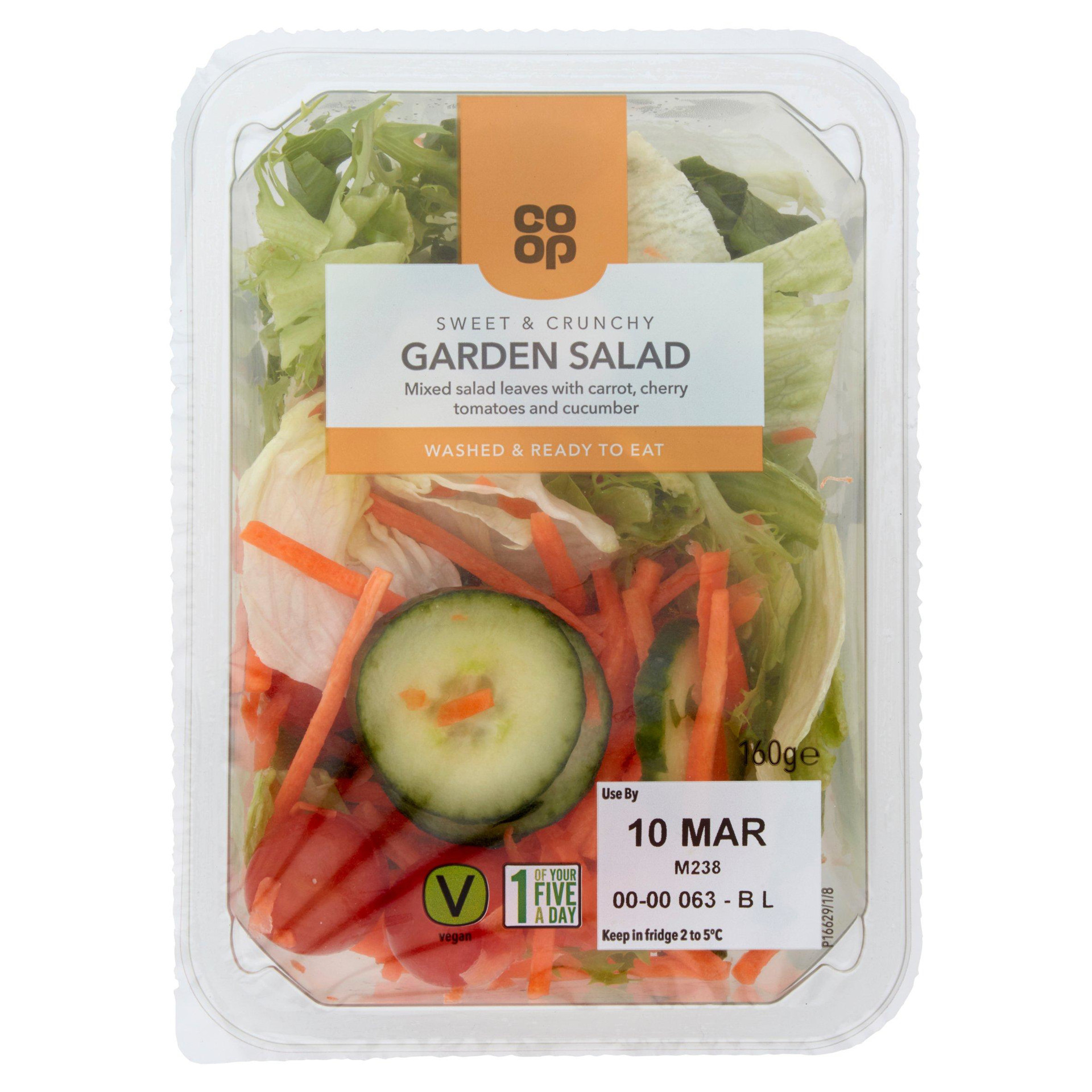 Coop Garden Salad 160g Jersey Online Groceries Channel Islands