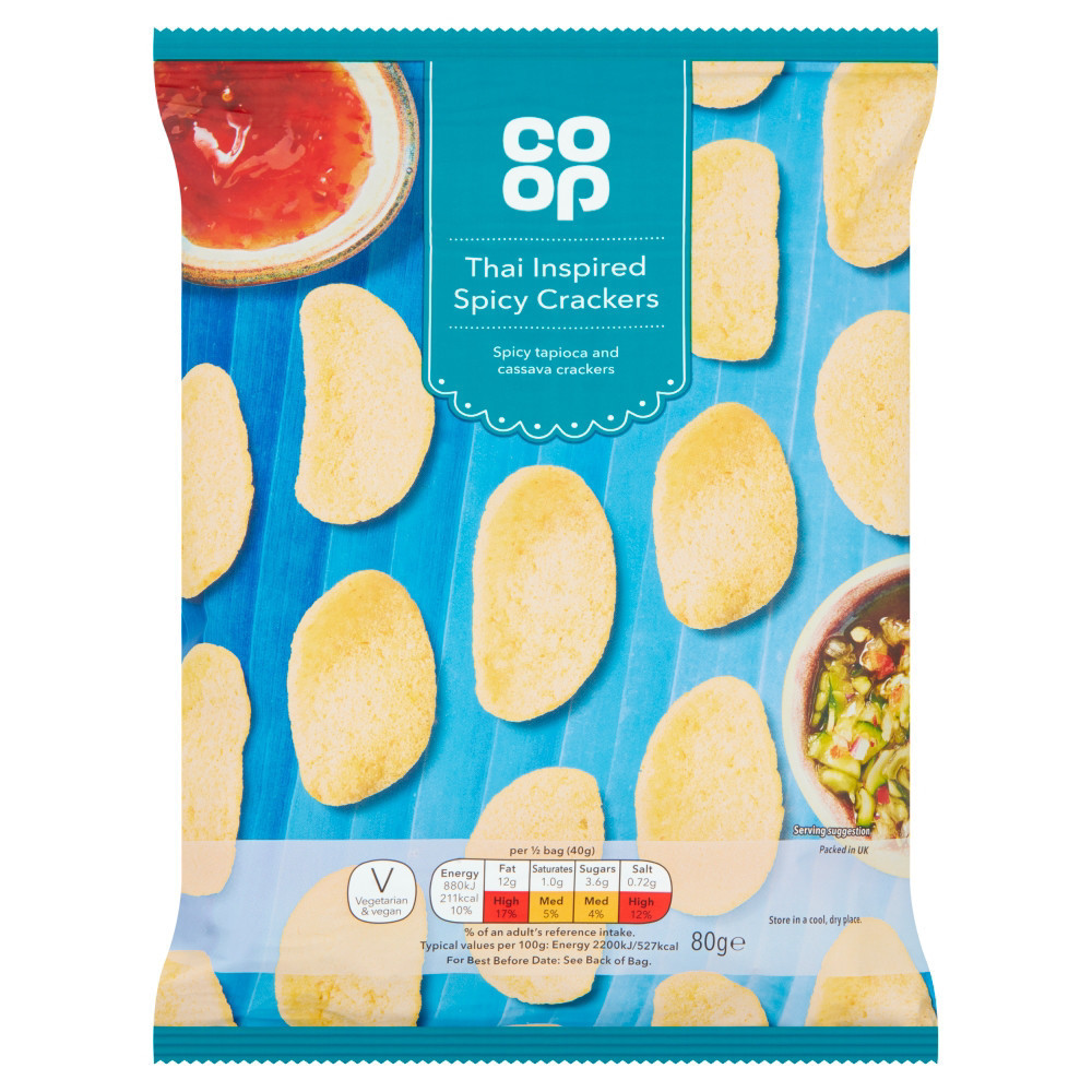 Coop Thai Inspired Spicy Crackers 80g Guernsey Online Groceries