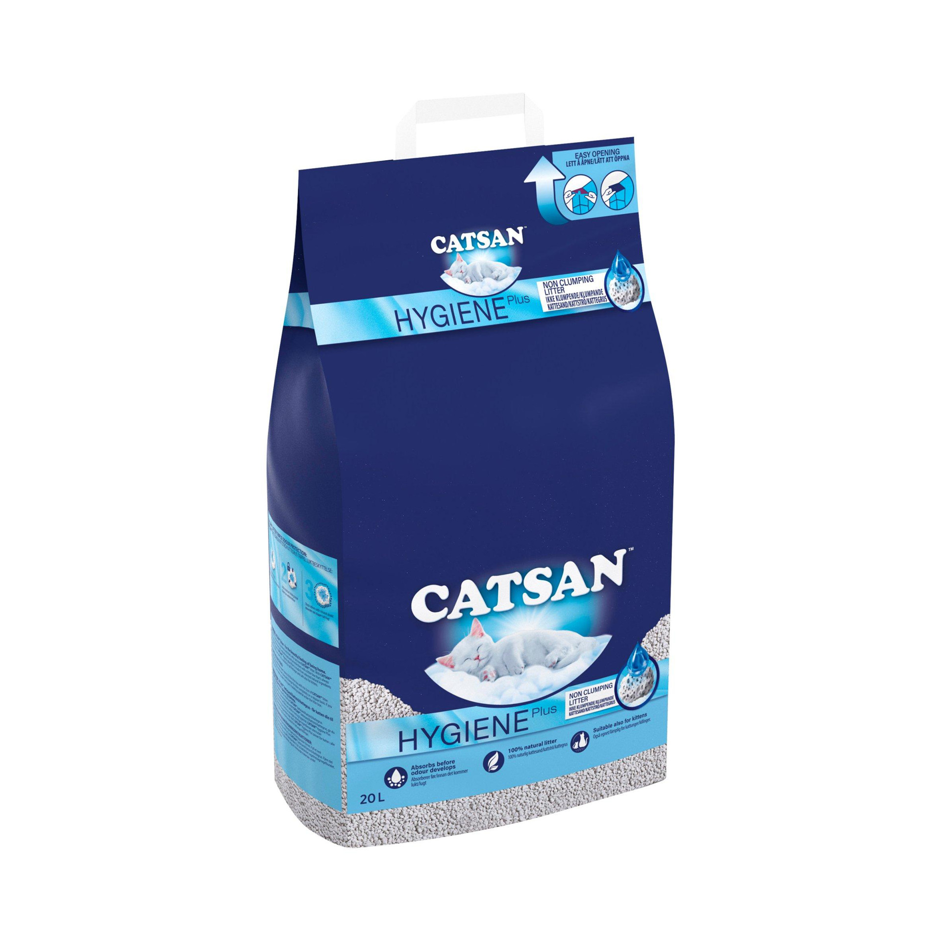 Catsan Hygiene NonClumping Odour Control Cat Litter 20L Jersey
