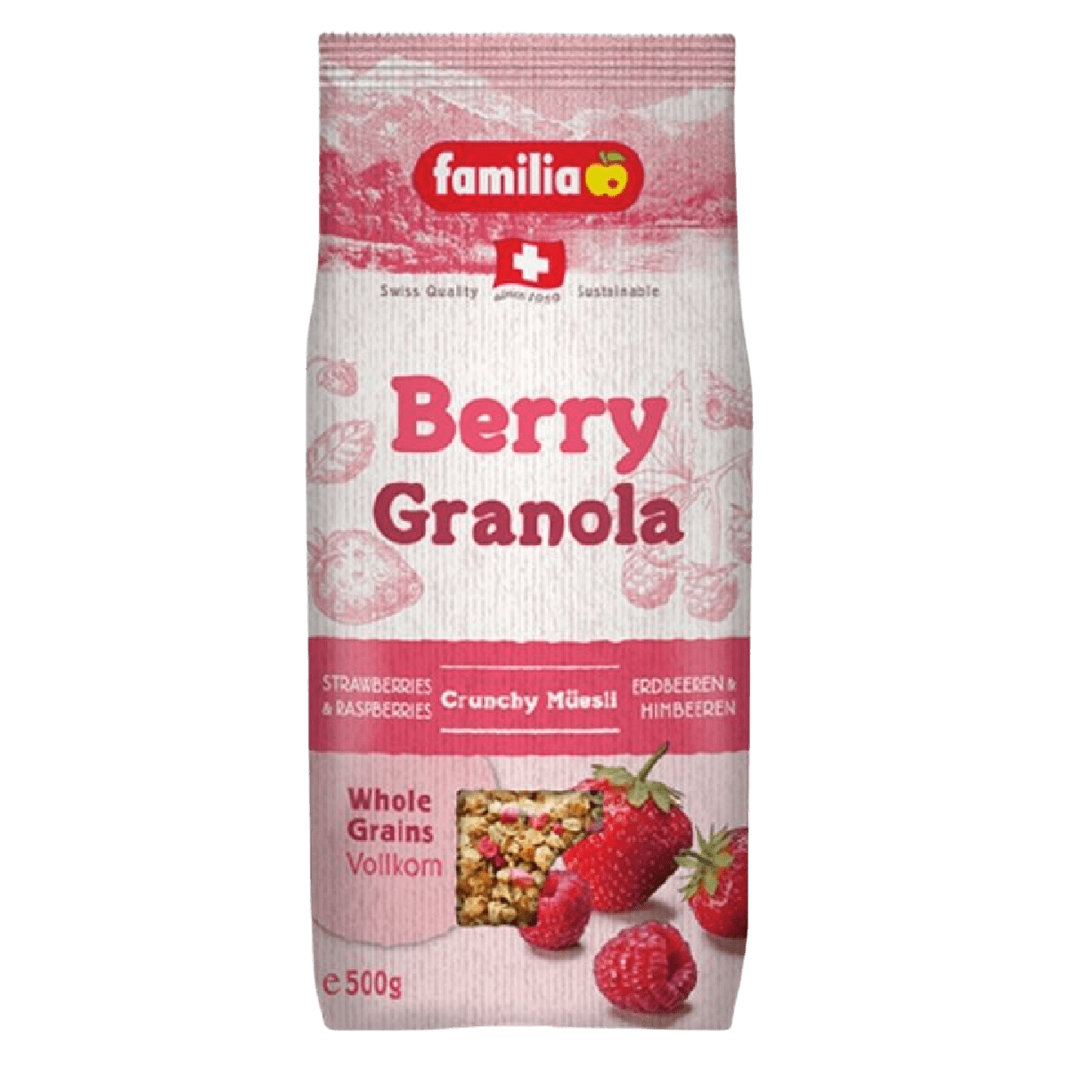 Familia Muesli Raspberry & Strawberry 500g Villa Market
