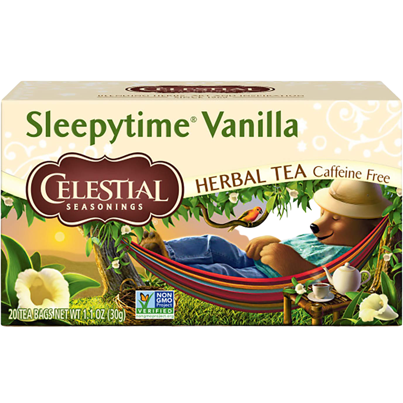 Celestial Seasonings Sleepytime Vanilla Herbal Tea Caffeine Free 29g