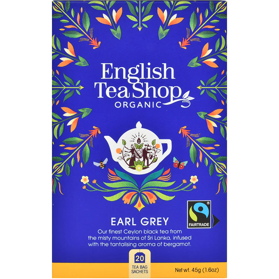 English Tea Shop Organic Earl Grey Tea Bags 45g Villa Market