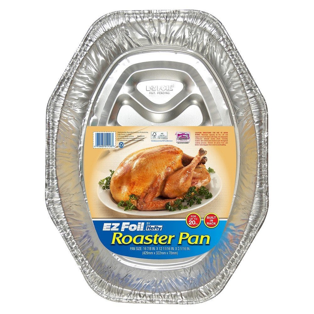 Ez Foil 132127, Large Oval Aluminum Foilware Roaster 1Pk Villa Market