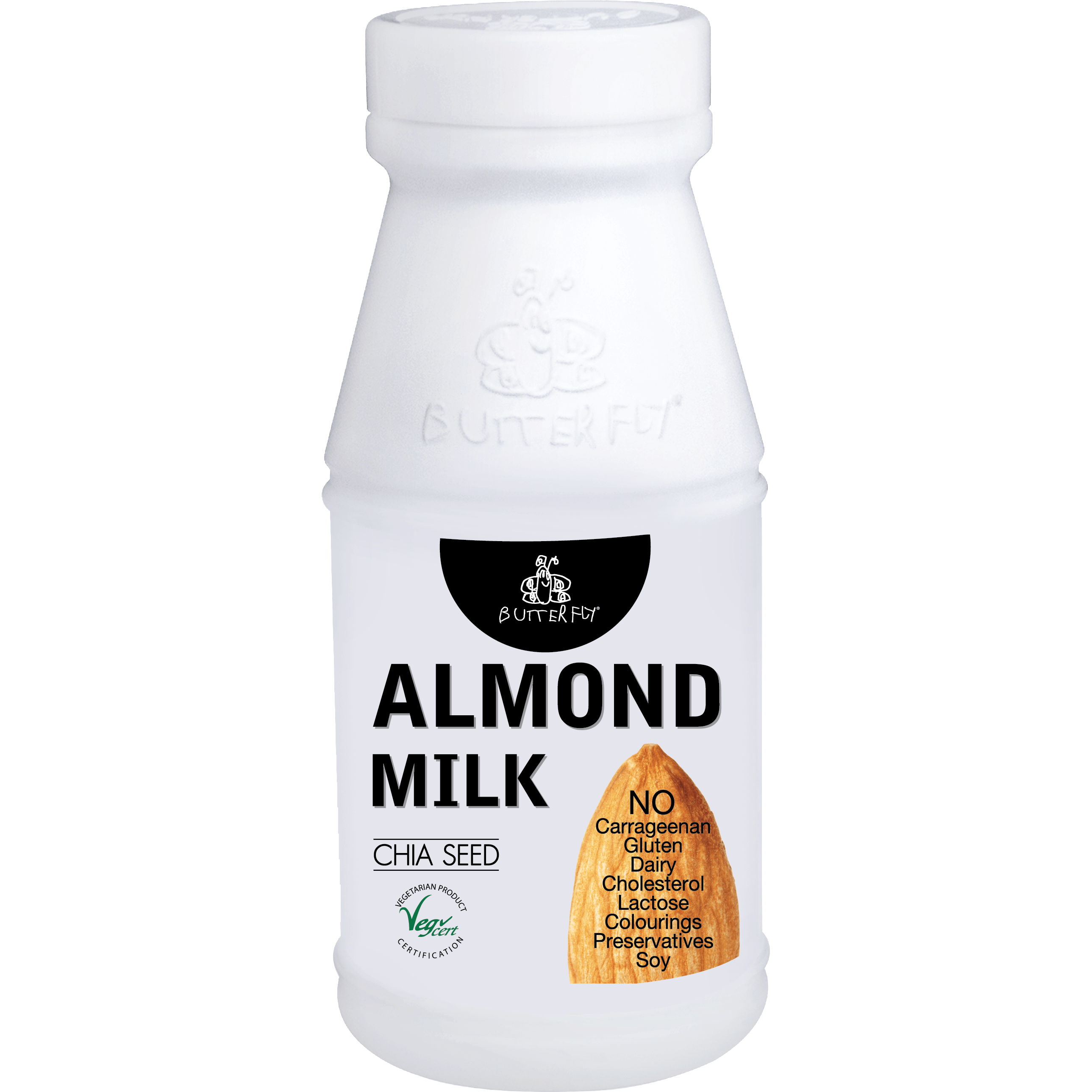 Butterfly Organic Almond Milk With Chia Seed 180ml Villa Market