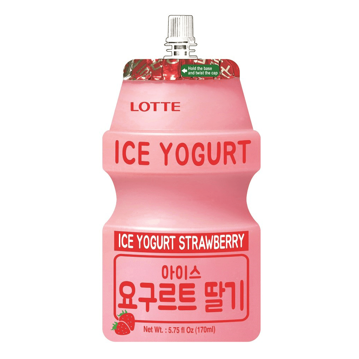 Lotte Ice Yogurt Strawberry 170ml Villa Market