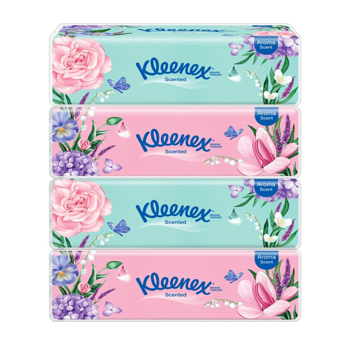 Kleenex Scented Aroma Facial Tissue Paper 4 x 110s Villa Market