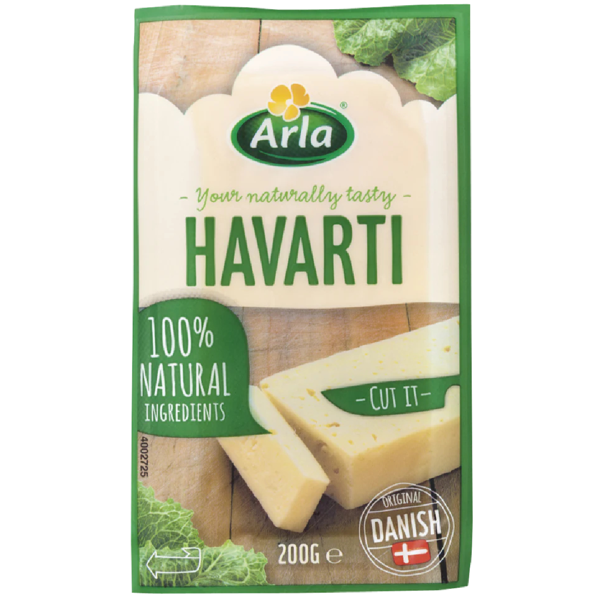 Arla Havarti Natural Cheese Block 200g Villa Market