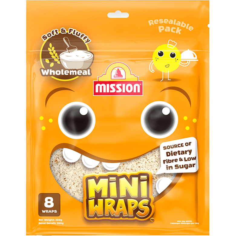 Mission Mini Wraps Wholemeal 300g Villa Market