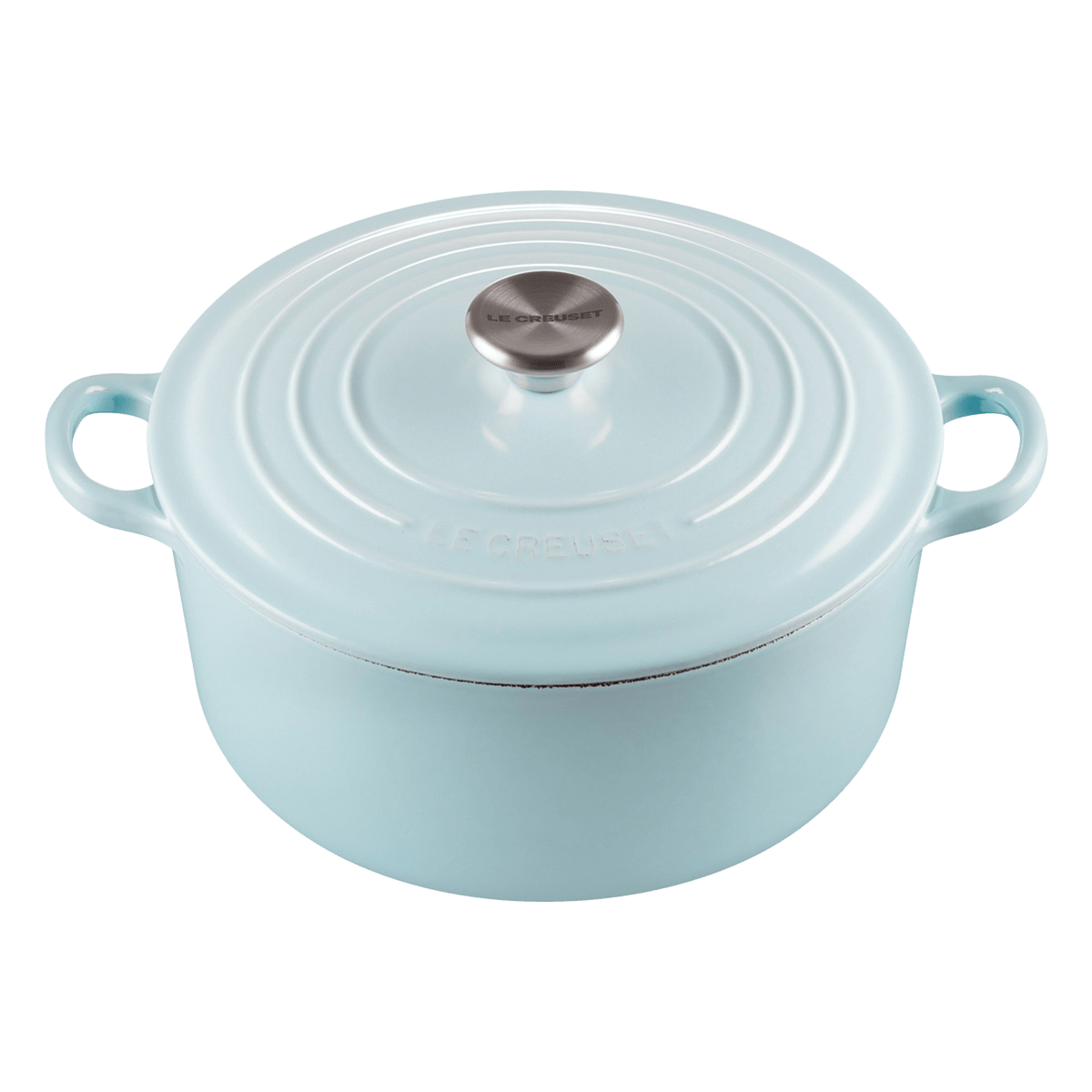 Le Creuset Round Casserole/Oven 18cm Sky Blue Ssknob 2.5Kg Villa Market