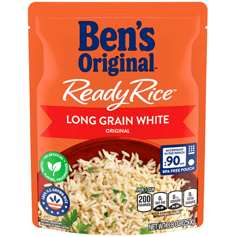 Ben's Original Ready Rice Long Grain White Rice Original 250g Villa