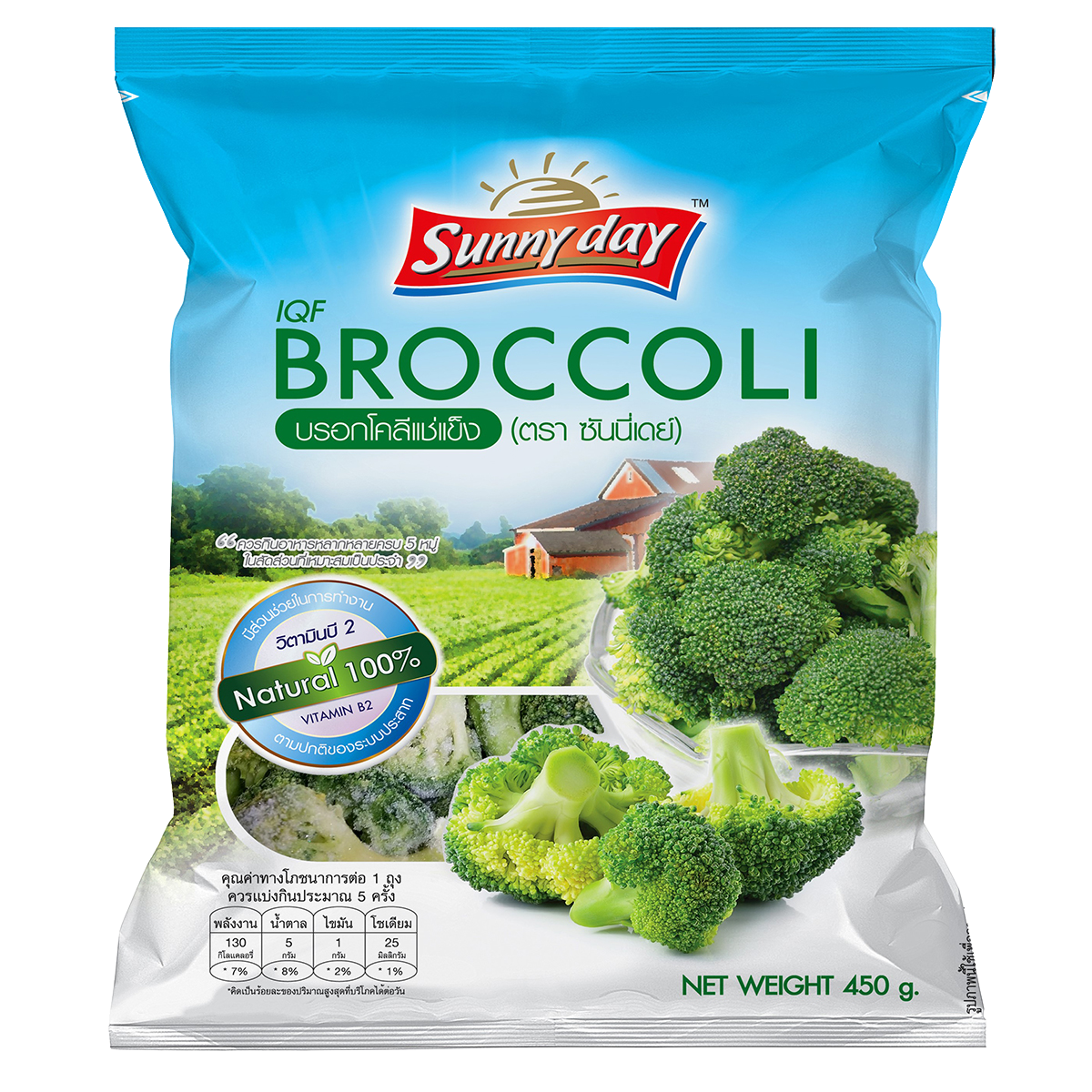 Sunny Day Frozen Broccoli 450g Villa Market