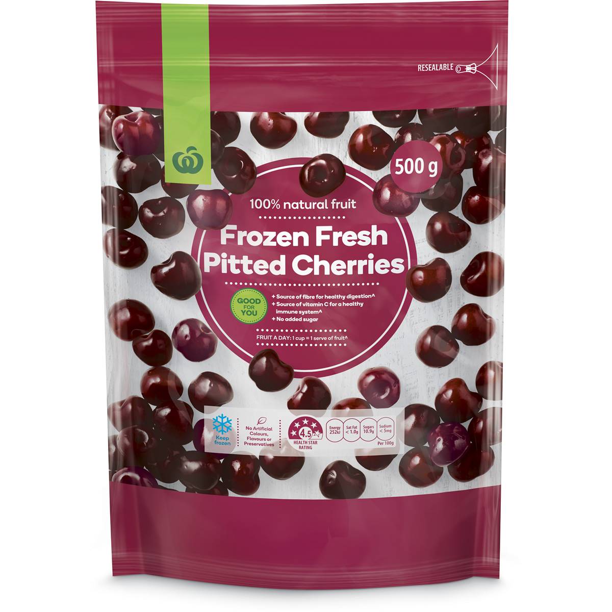 Woolworths Frozen Pitted Cherries 500g Villa Market