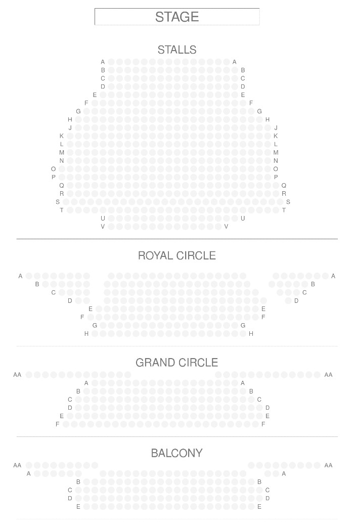 Noel Coward Theatre Seating Plan