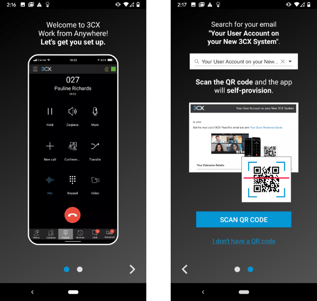 Mise à jour de l'application Android renvois d'appels