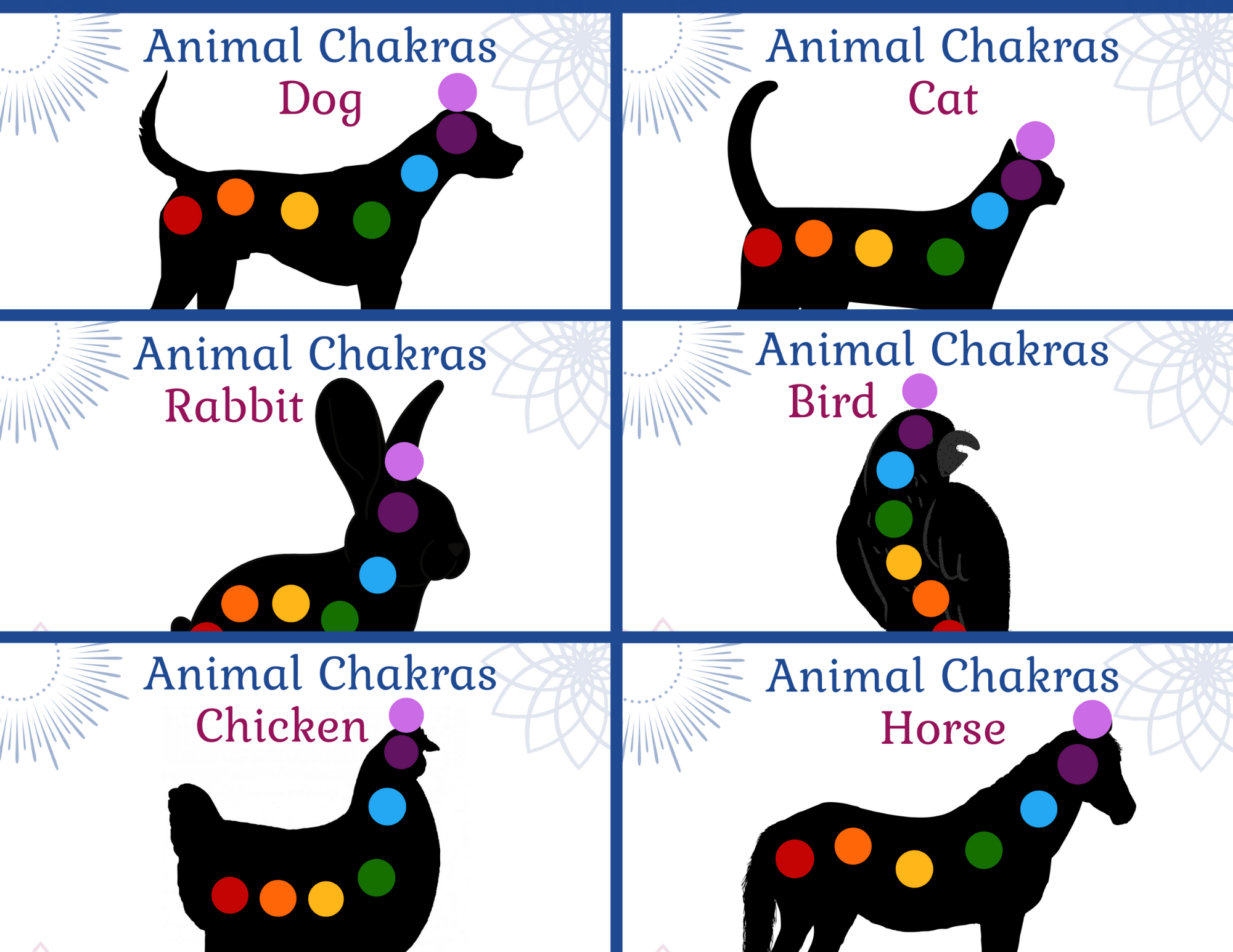 Animal Chakra Chart Printable