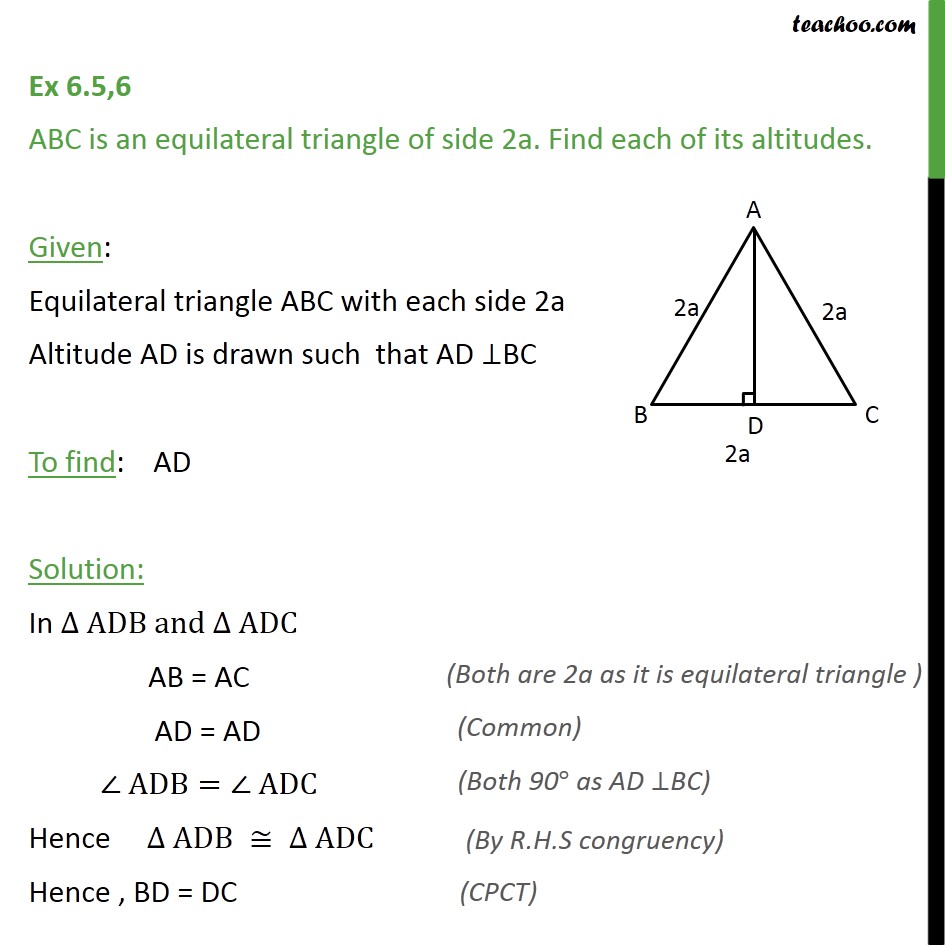 How To Find The Altitude Of A Triangle Formula