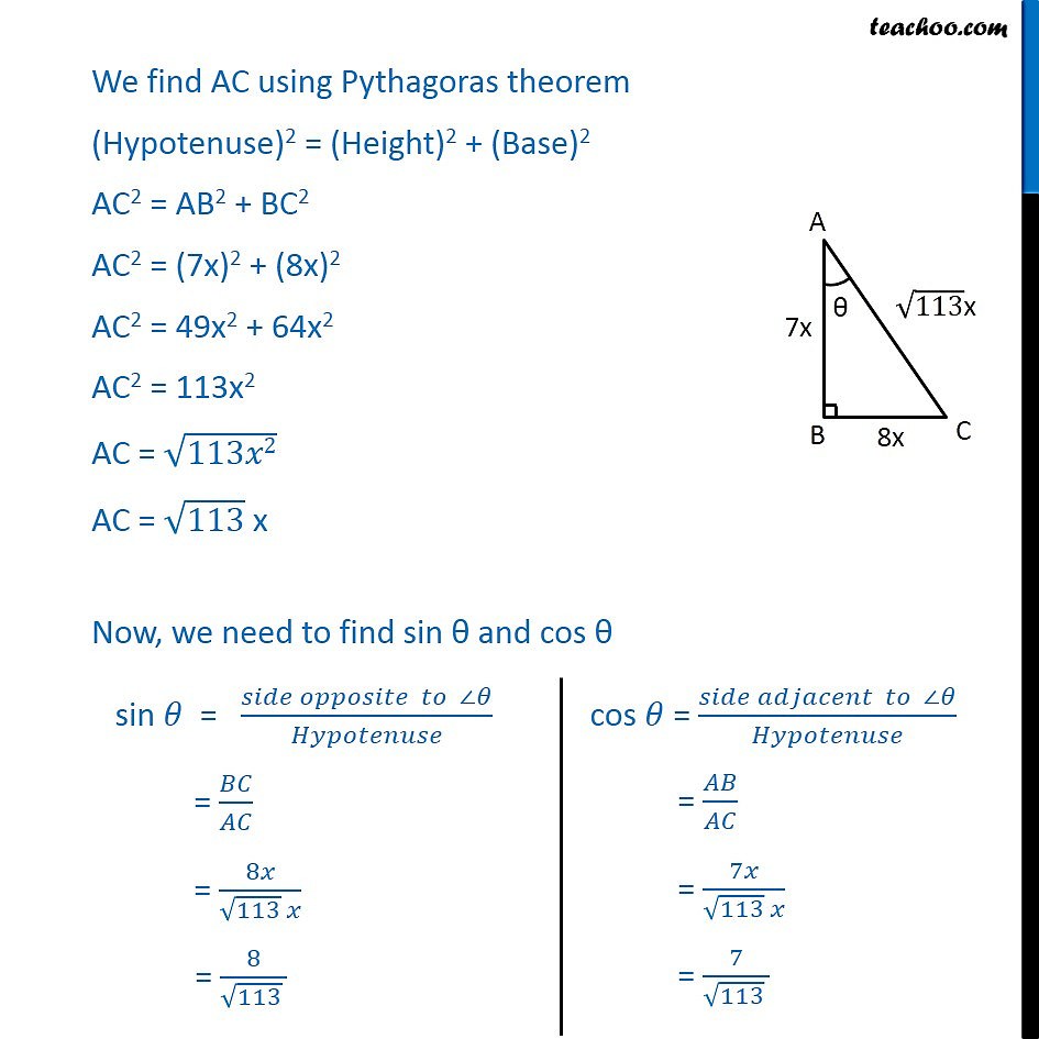 Ex 8.1, 7 If cot = 7/8, evaluate (i) (1 + sin) (1 sin)