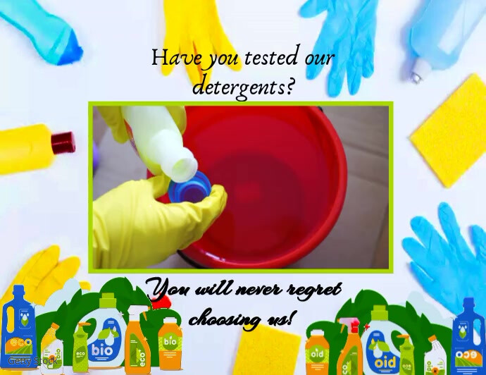 Detergent Template PosterMyWall