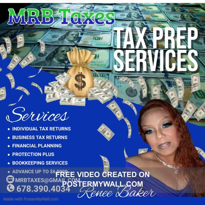 Tax preparation services instagram Flyer PosterMyWall
