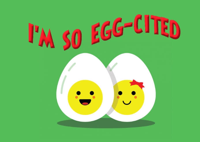 I'm so Eggcited Template PosterMyWall