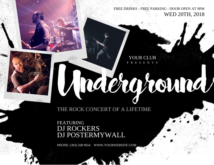 Underground Flyer Template PosterMyWall