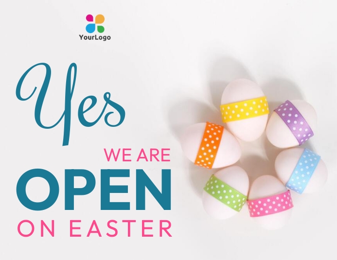 we are open on Easter Template PosterMyWall