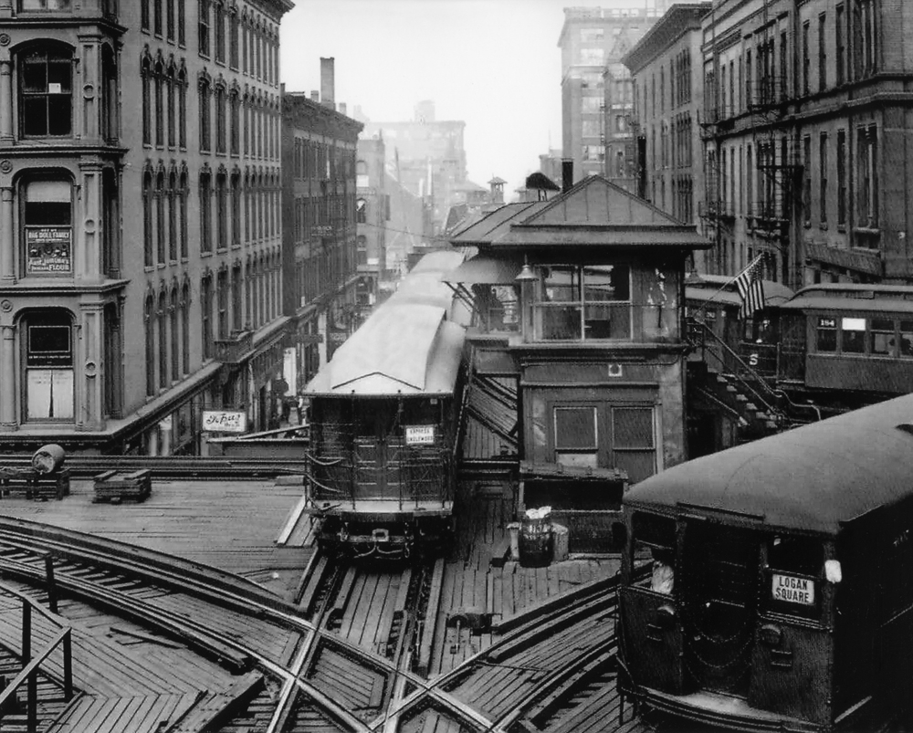 Old CTA Train Cars Vintage CTA Logan Square Chicago History Framed