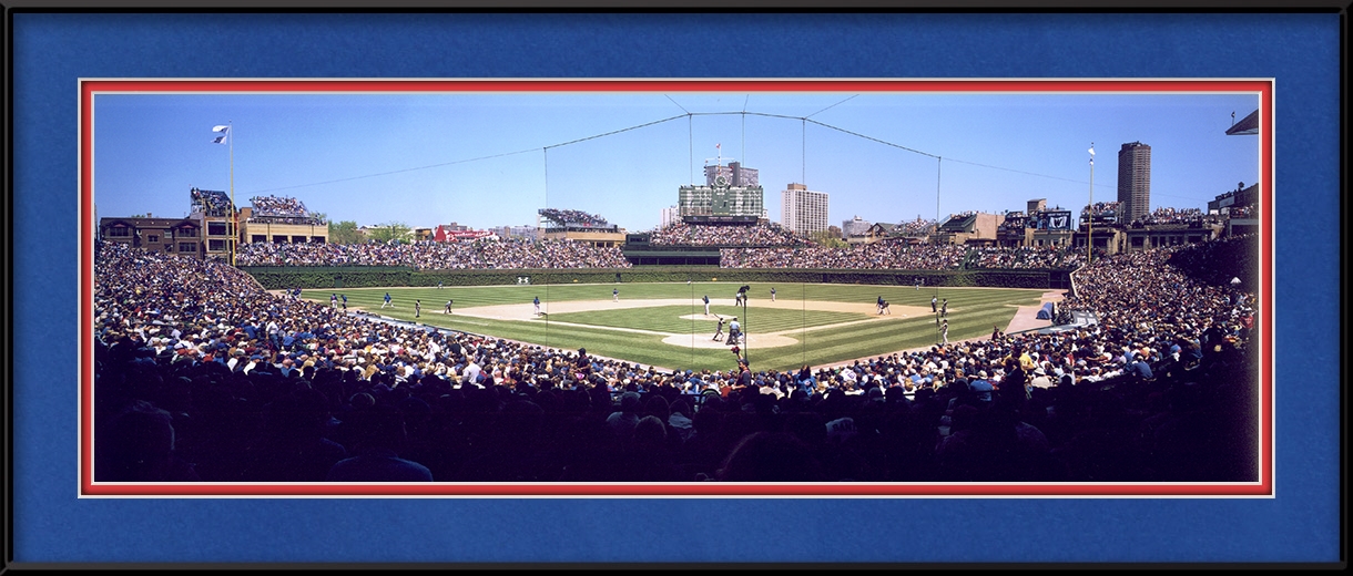 Chicago Cubs Memorabilia Wrigley Field Panorama Chicago Cubs Framed