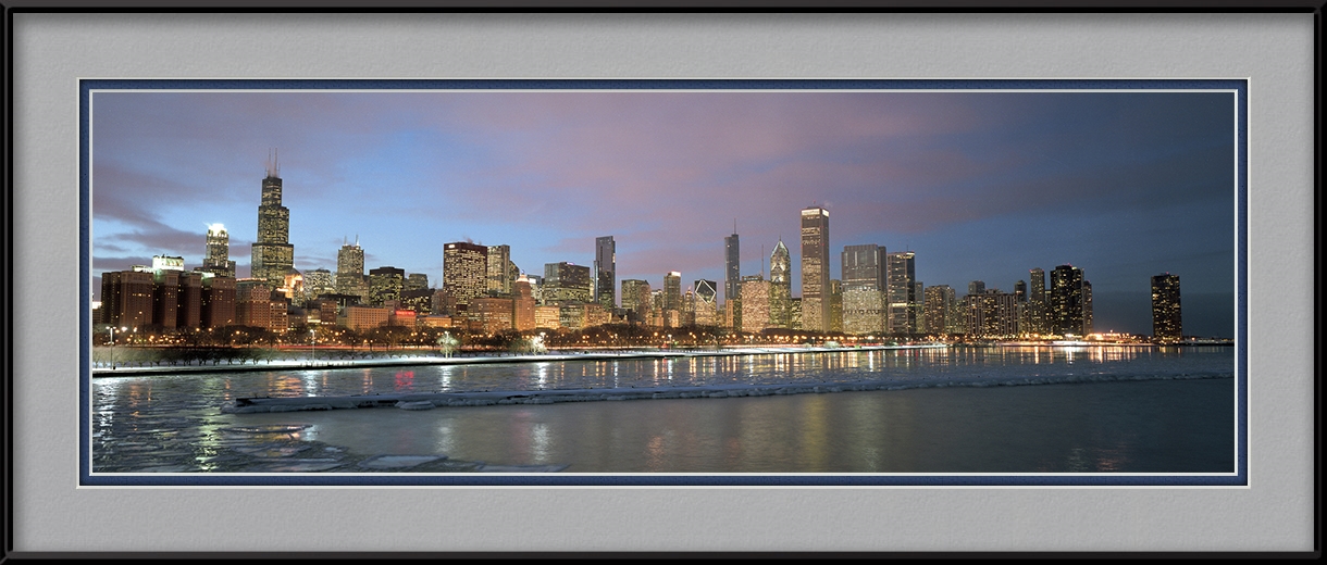 2010 Chicago Skyline In Color Chicago Skyline Framed Print