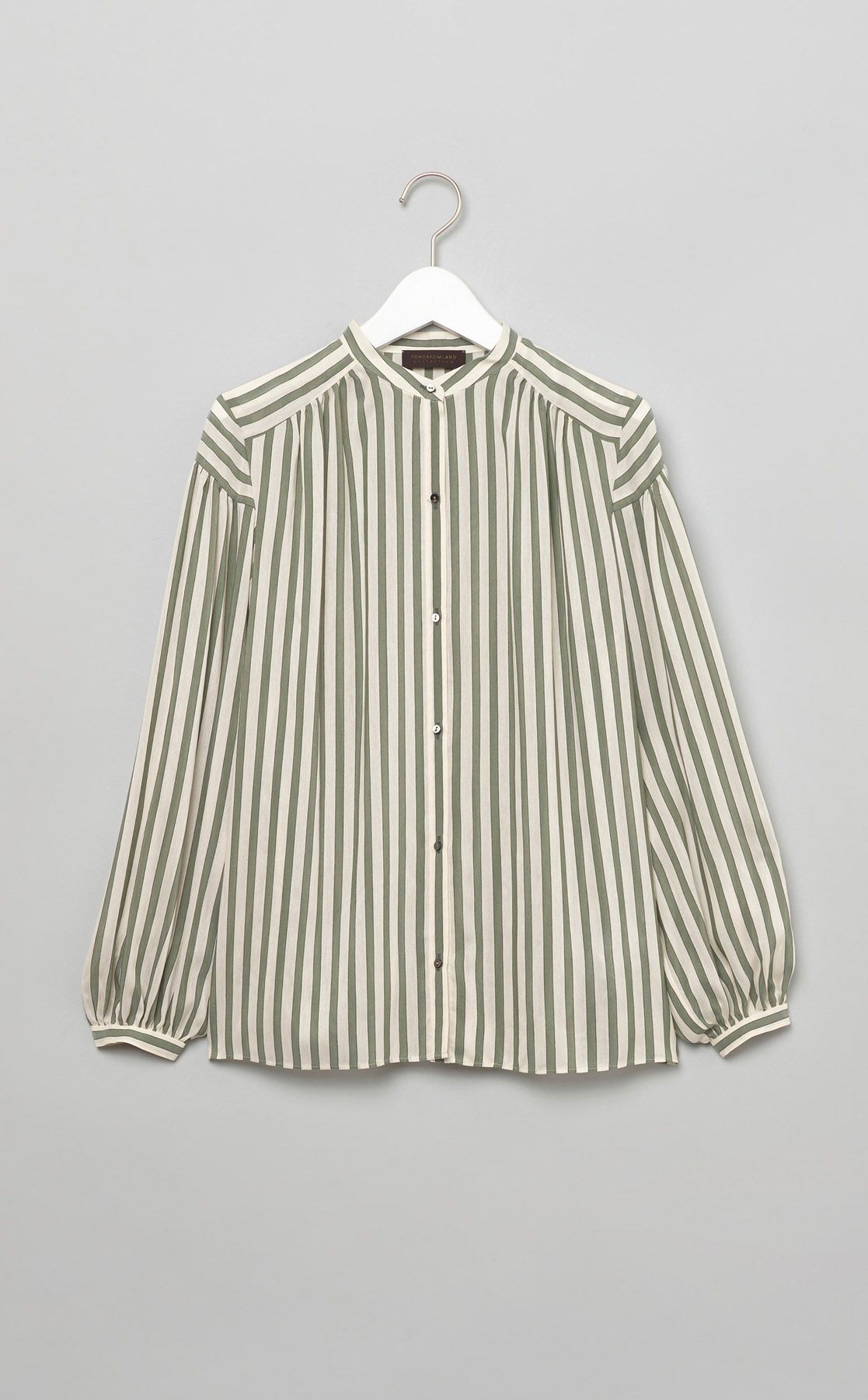 TOMORROWLAND collection｜ストライプショルダーヨークブラウス