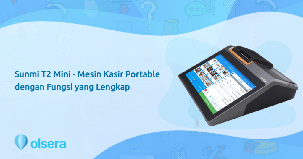 Olsera Official Store Sunmi T2 Mini Mesin Kasir Portable Dengan Fungsi Yang Lengkap