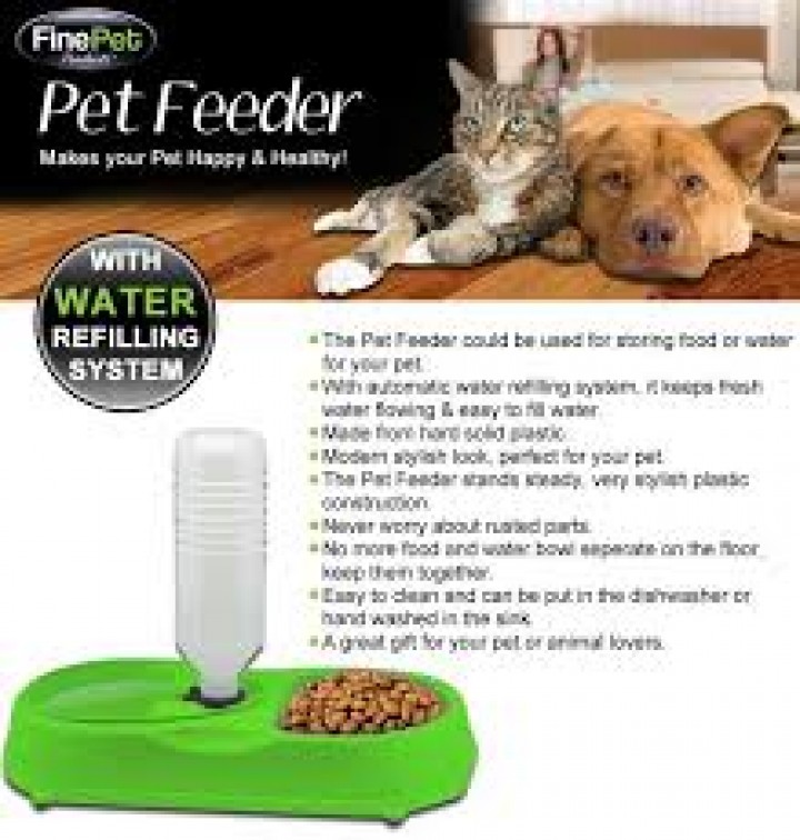 Tokuniku FinePet Pet Feeder Cat and Dog Tempat Makan Minum Anjing