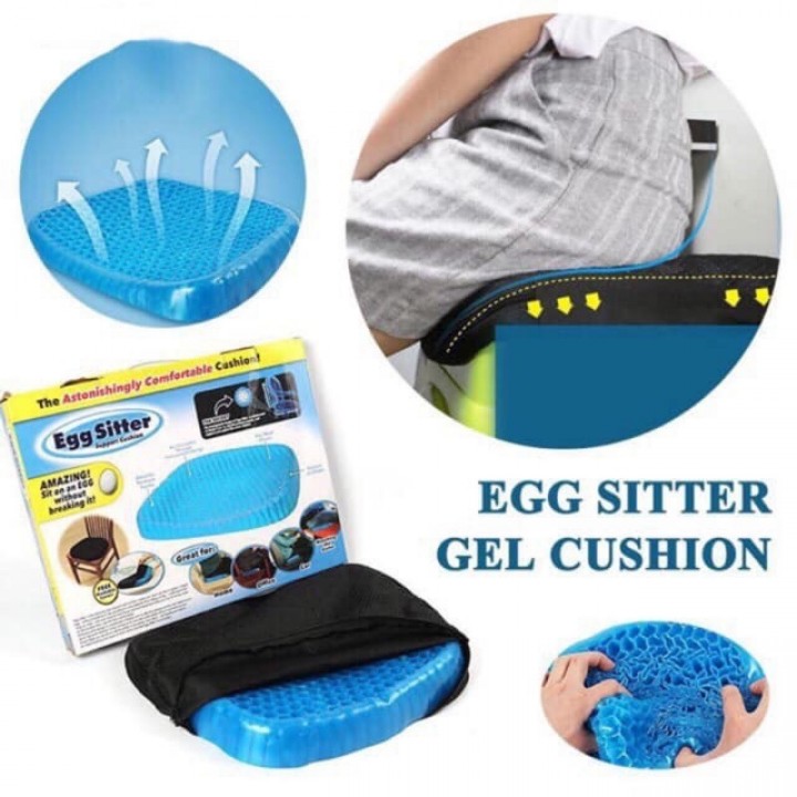 Tokuniku Egg Sitter Gel Flex Support Seat Cushion with Washable Cover