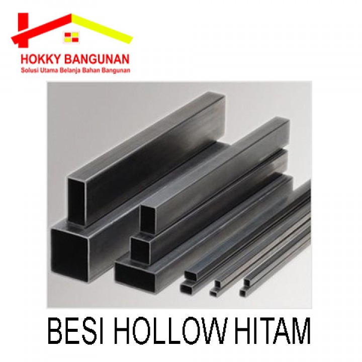 Hokky Bangunan - Besi hollow kotak Hitam 25 x25 x 1.6 mm- 7.16kg