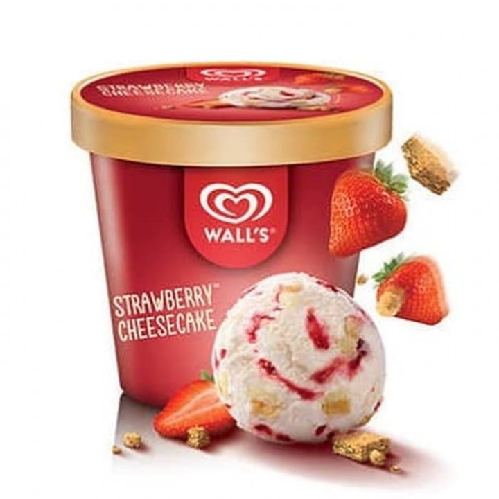 Mekar Mart WALL'S SELECTION 410ML/STRAWBERRY CHEESECAKE*8