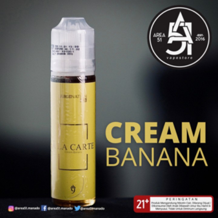 AREA 51 VAPESTORE MANADO ALA CARTE MASTERPIECE KUNING (CREAM BANANA