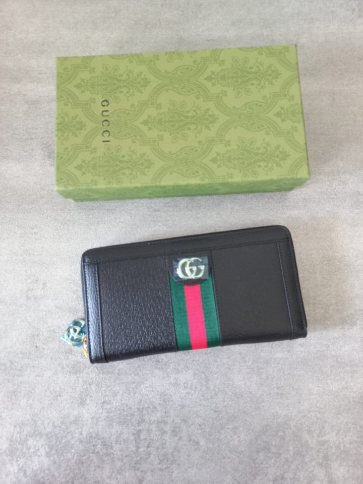 Branded Outlet GUCCI OPHIDIA ZIP AROUND WALLET