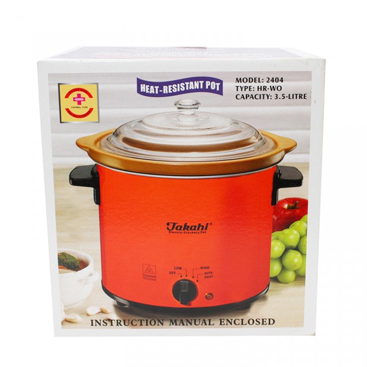 Anakkin Baby Store Takahi Slow Cooker 3.5 Liter Red