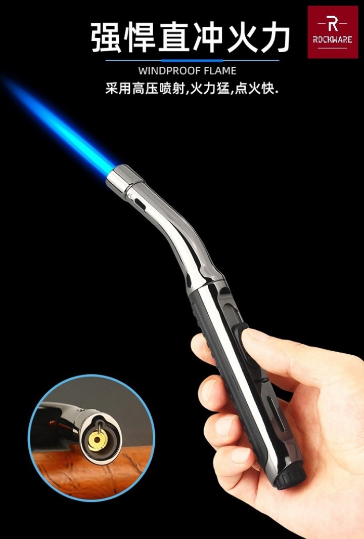 Tokuniku ROCKWARE RWK7 Precision Torch Butane Jet Flame Lighter Refillable