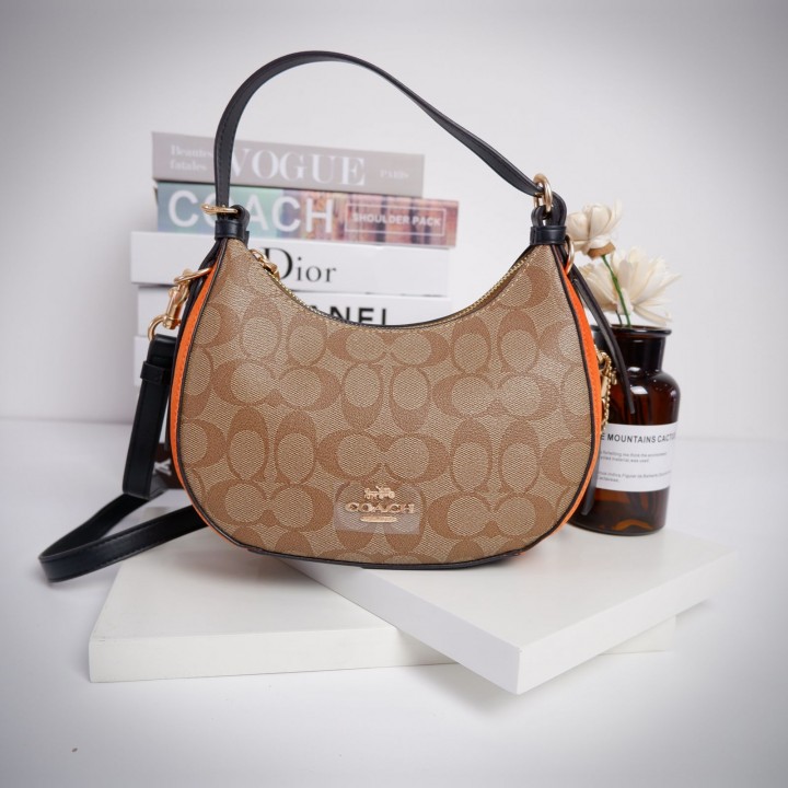 Branded Outlet COACH KLEO HOBO IN SIGNATURE CANVAS