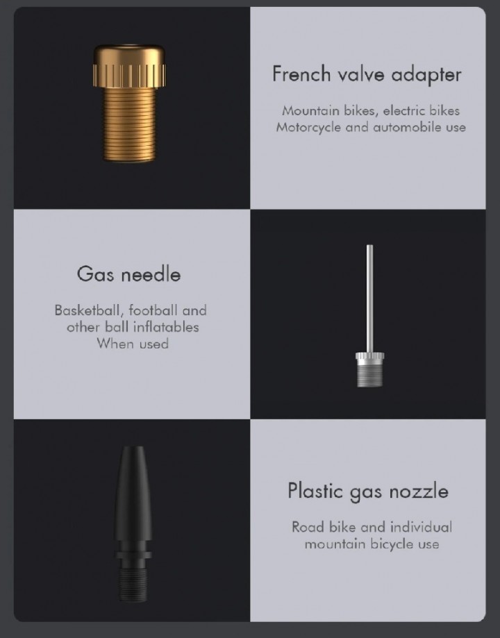 Tokuniku MOJIETU Cordless Speed Air Pump Kompressor Angin Portabel