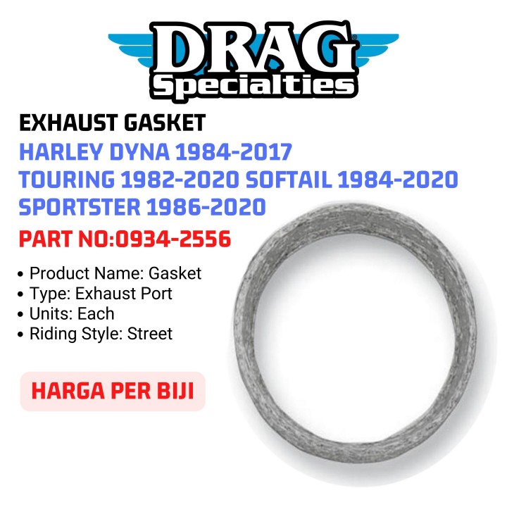 Jack 13 motor DRAG SPECIALTIES EXHAUST GASKET HARLEY DYNA 8417