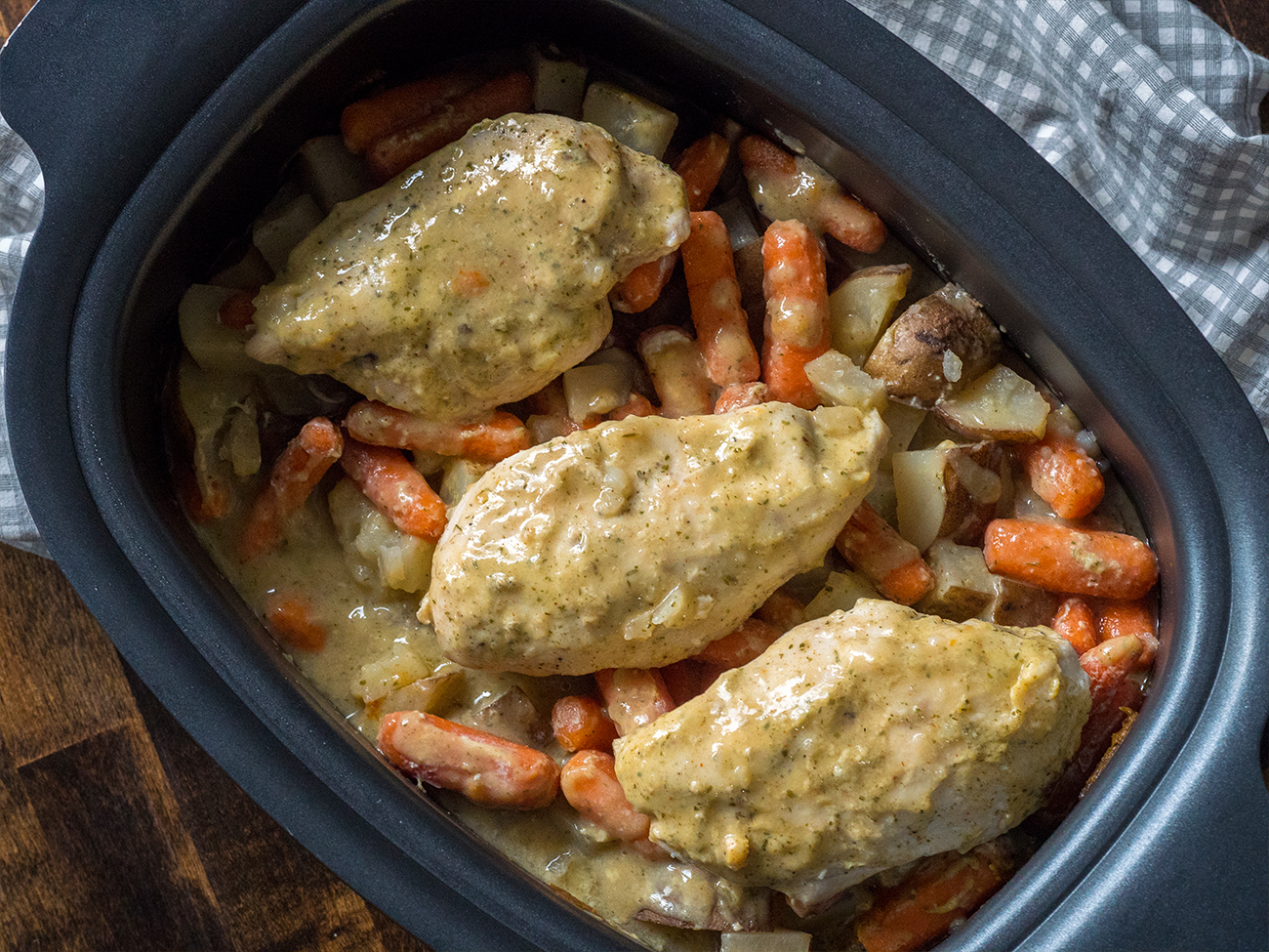Slow Cooker Creamy Ranch Chicken 12 Tomatoes